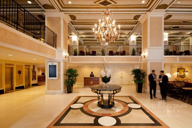 Lobby Area of The Millennium Chicago Knickerbocker Hotel