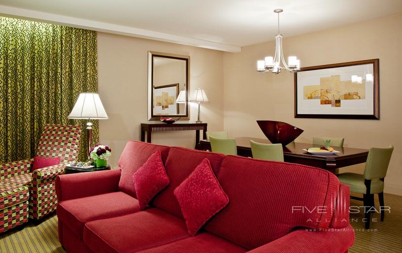 Suite Living Area at The Millennium Chicago Knickerbocker Hotel