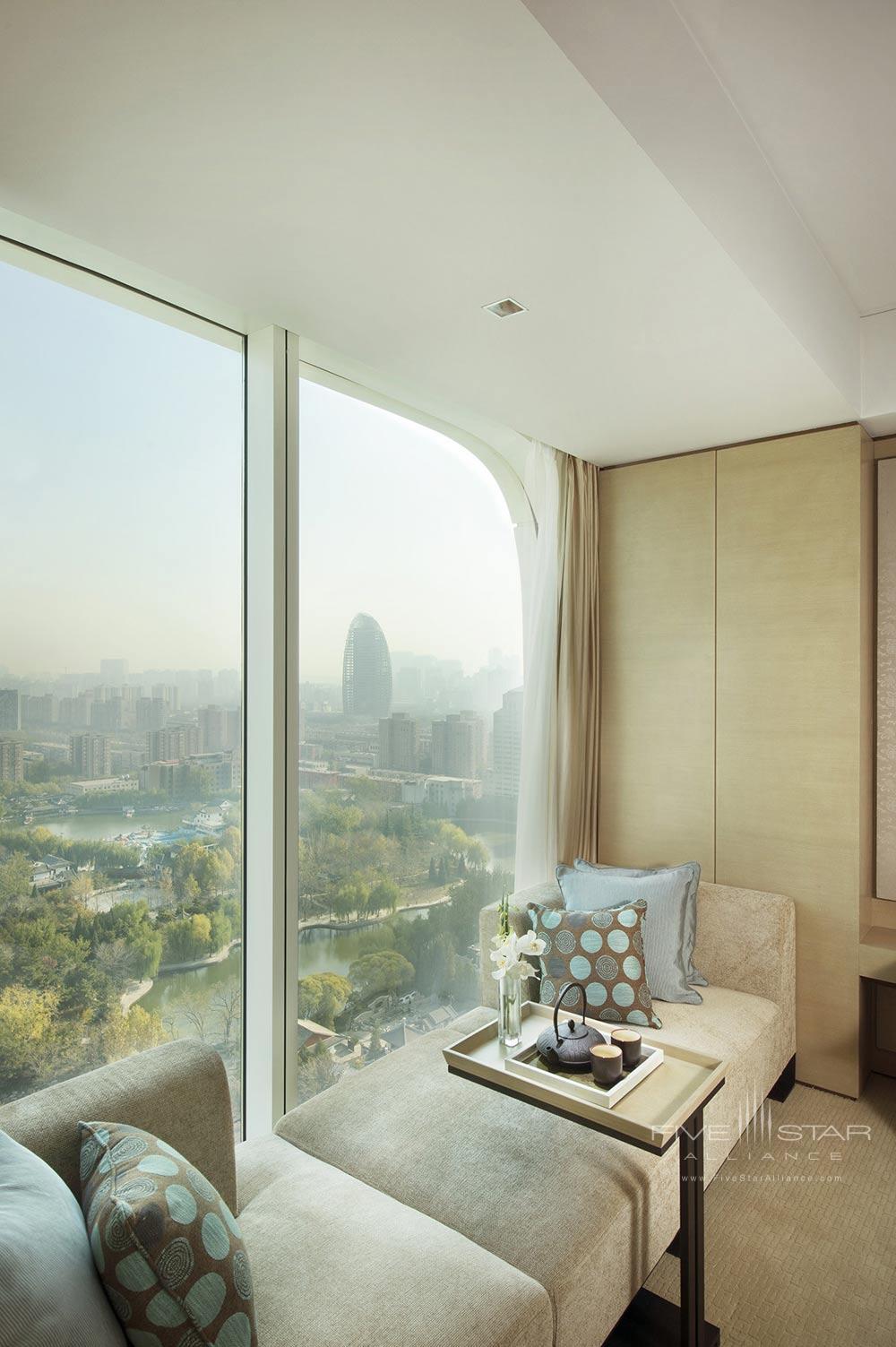 Deluxe room with a lake view at Conrad Beijing, China