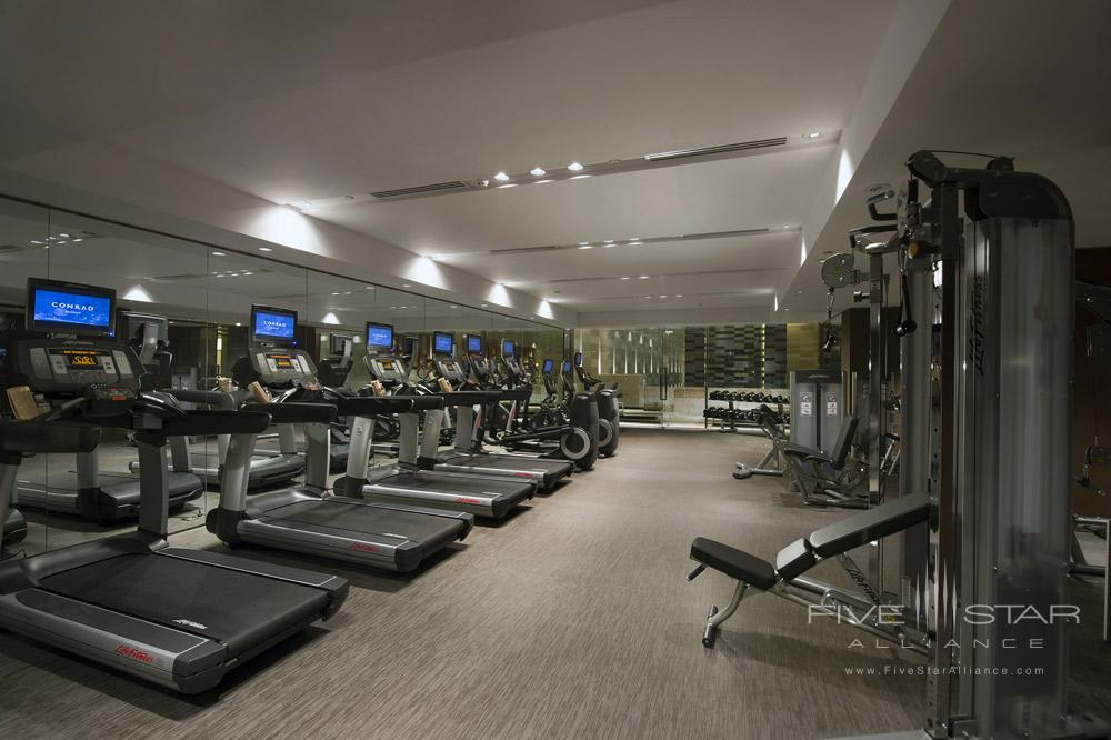 Fitness center located inside Conrad Beijing, China