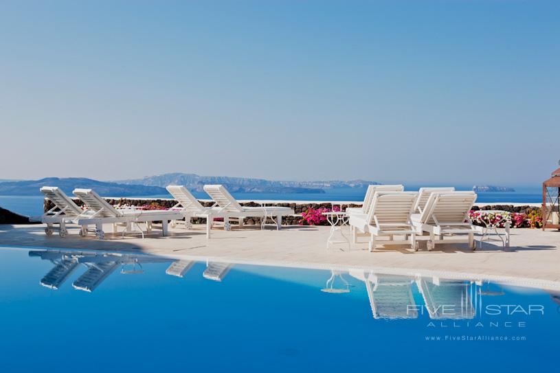 Pool Area at The Canaves Oia Hotel