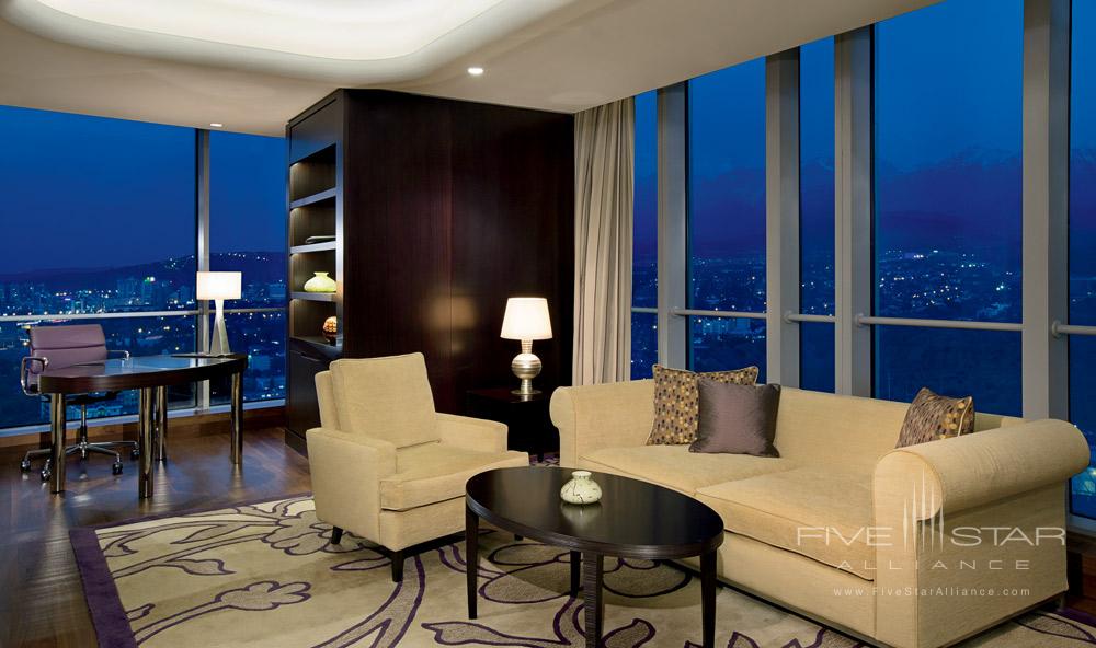 Suite Lounge Room at Ritz Carlton Almaty
