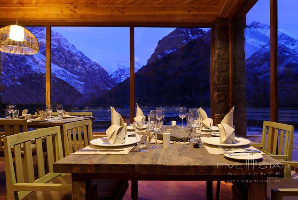 Dining at Puma Lodge, Rancagua, Chile