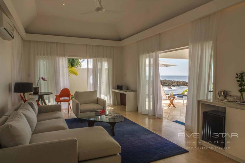 Living Room of Shiprock Villa at Trident Port Antonio, Jamaica