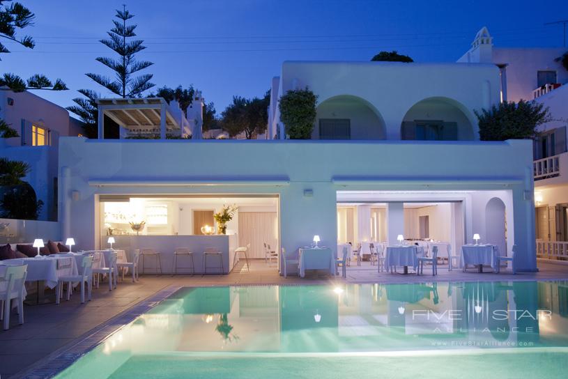 The Grace Restaurant located on the Pool Level at Grace Mykonos