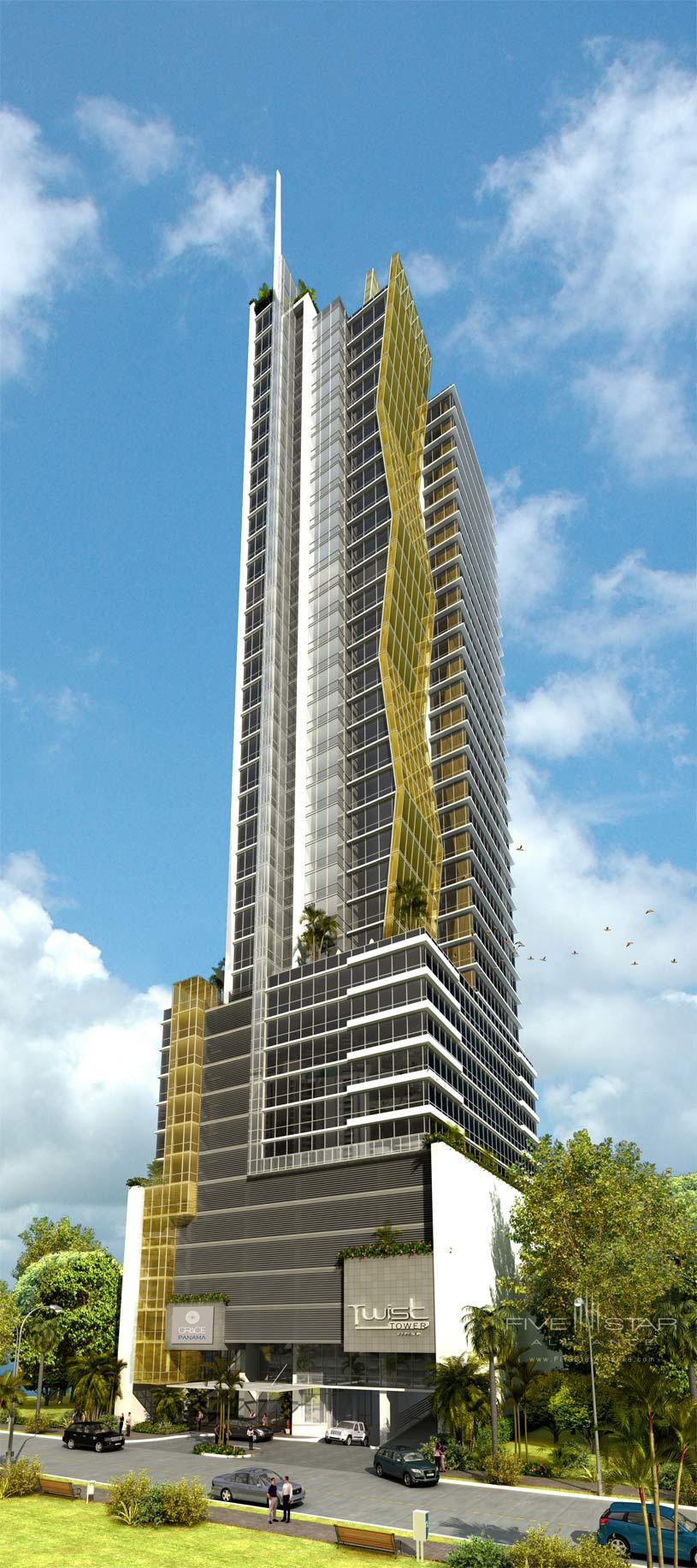 Grace Panama occupies the ground floor plus six upper floors of the Twist Tower office and hotel development in the heart of Panama City