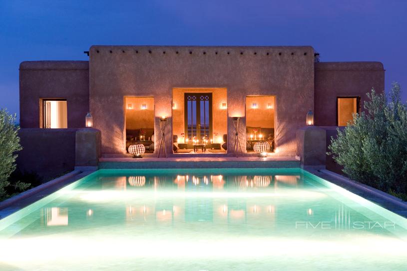 Pool by Night at Grace Marrakech