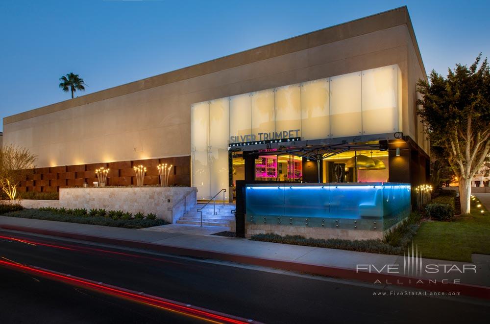 Silver Trumpet Entrance at Avenue of the Arts Wyndham Hotel, Costa Mesa, CA