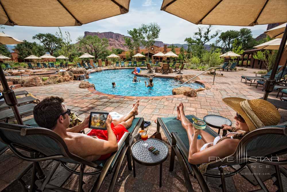 Family at the Pool at Gateway Canyons Resort and Spa