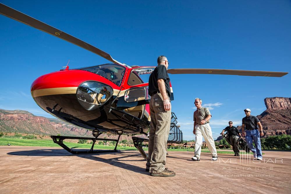 Helicopter Boarding for Golf Activity at Gateway Canyons Resort and Spa