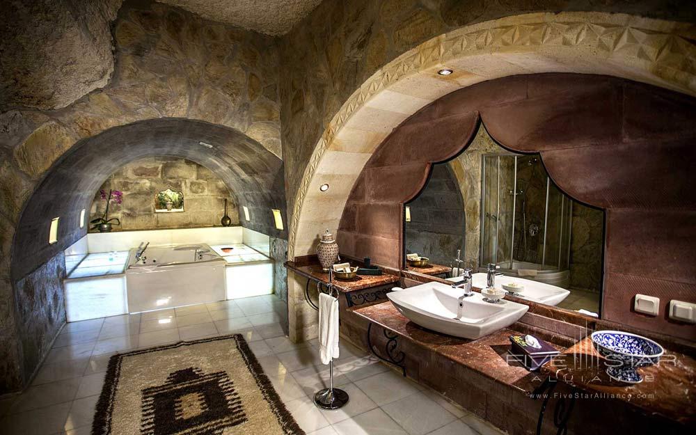 The Harem Cave Suite Bath at Museum Hotel Cappadocia