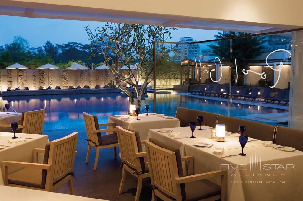 Grill by the pool at The Singapore Marriott Hotel