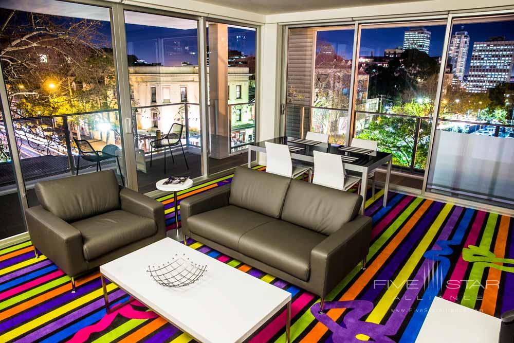 Cityscape Lounge at ADGE Apartment Hotel Sydney