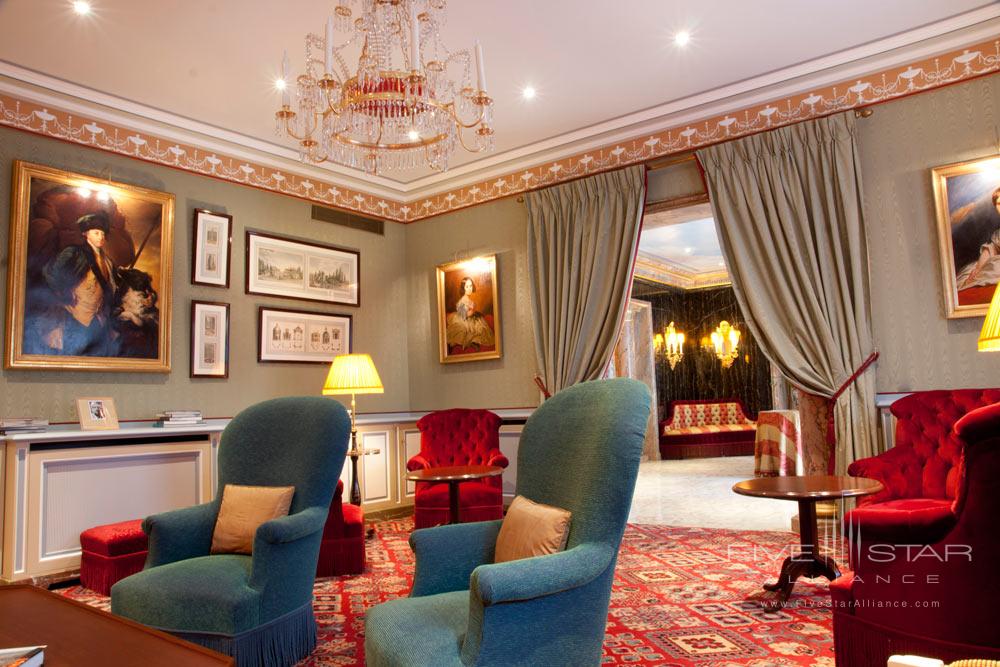 Lounge of Victoria Palace Hotel, Paris, France
