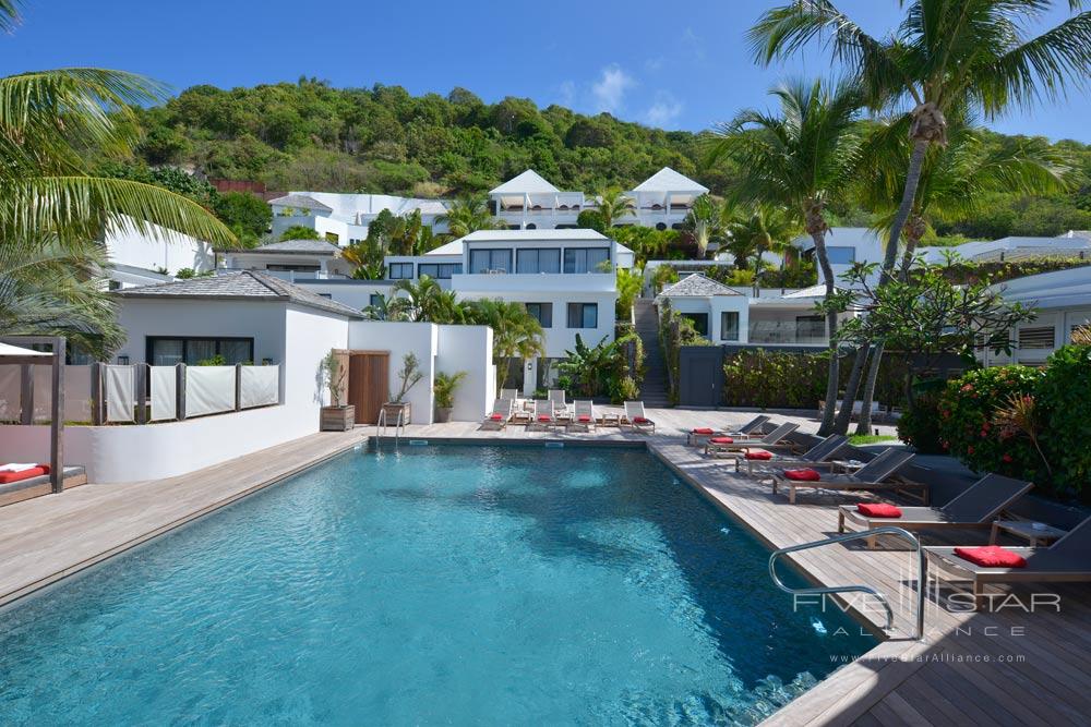 Pool and Exterior of Villas at Hotel Taiwana, St. Barthelemy