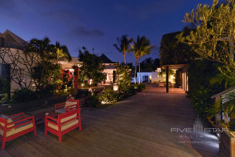 Deck by Night at Hotel Taiwana, St. Barthelemy