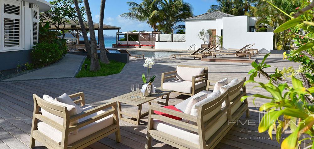 Deck at Hotel Taiwana, St. Barthelemy