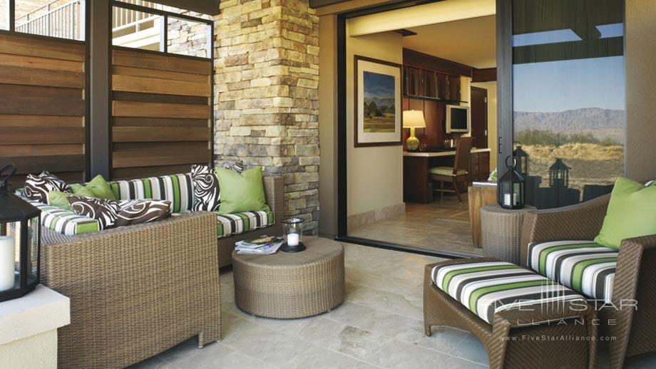 Patio Area of Suite at Ritz Carlton Rancho Mirage, California