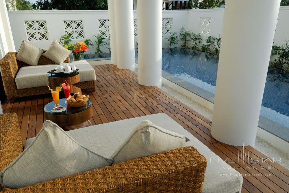 Private Villa Terrace at Princess DAn Nam Resort &amp; Spa, Ke Ga BayVietnam