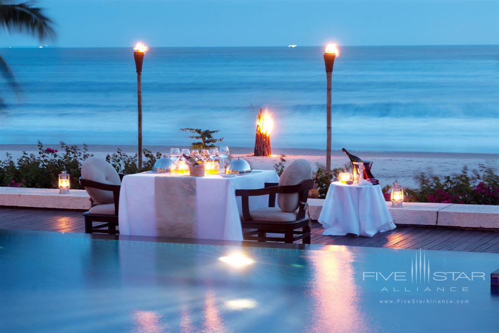 Romantic Table Setting for Two at Princess DAn Nam Resort &amp; Spa, Ke Ga Bay Vietnam