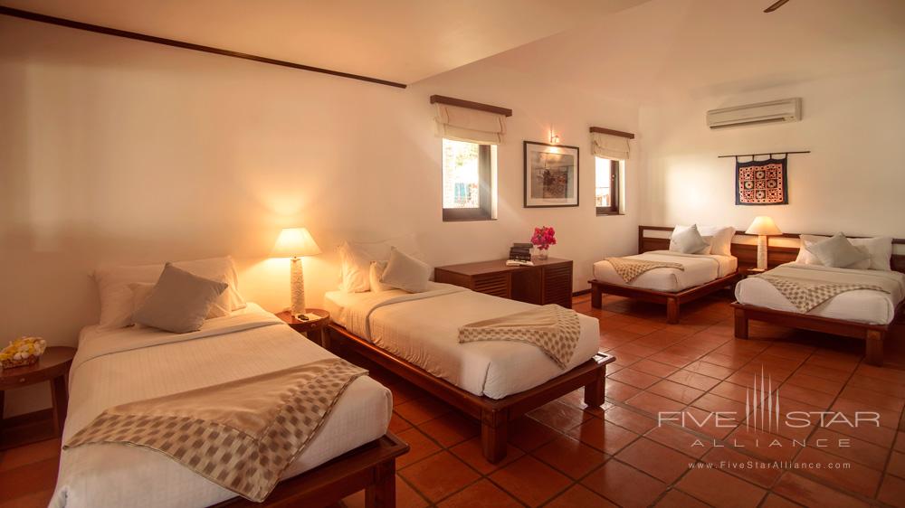 Private Pool Villa Bedroom with Single Beds at The Victoria Phan Thiet Beach Resort and Spa.