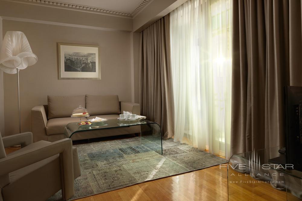 Junior Suite Living Area at NJV Athens Plaza Hotel, Greece