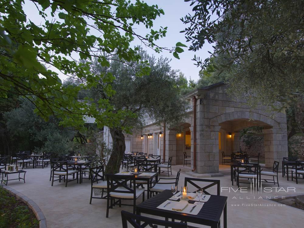 Beach Cafe at Aman Sveti Stefan in Budva, Montenegro