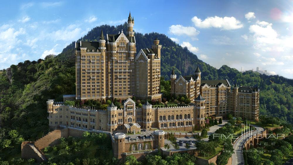 Exterior of the Castle Hotel Dalian, China
