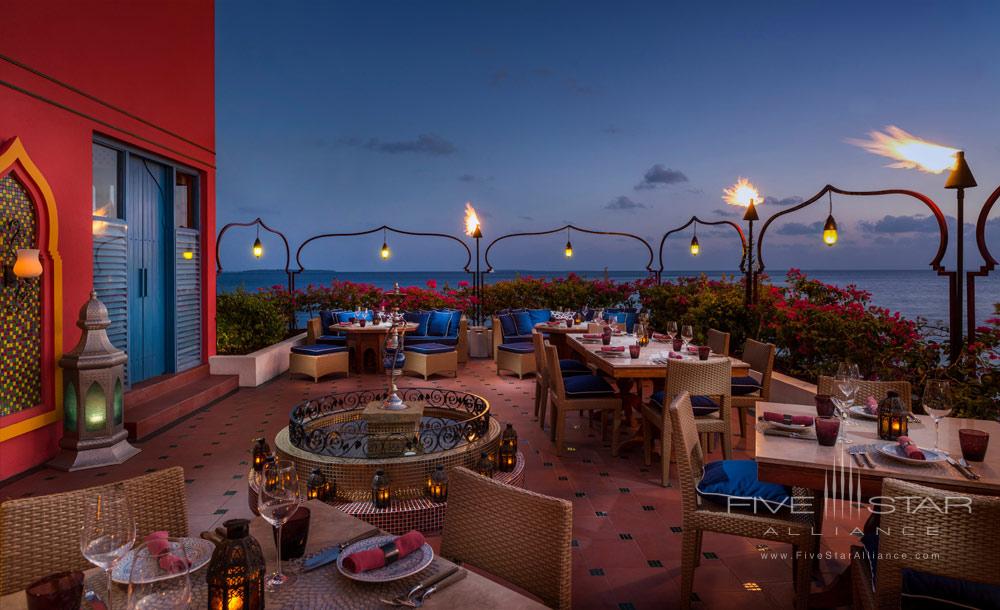 Al Barakat Restaurant with View of Ocean at Four Seasons Resort Maldives at Landaa Giraavaru