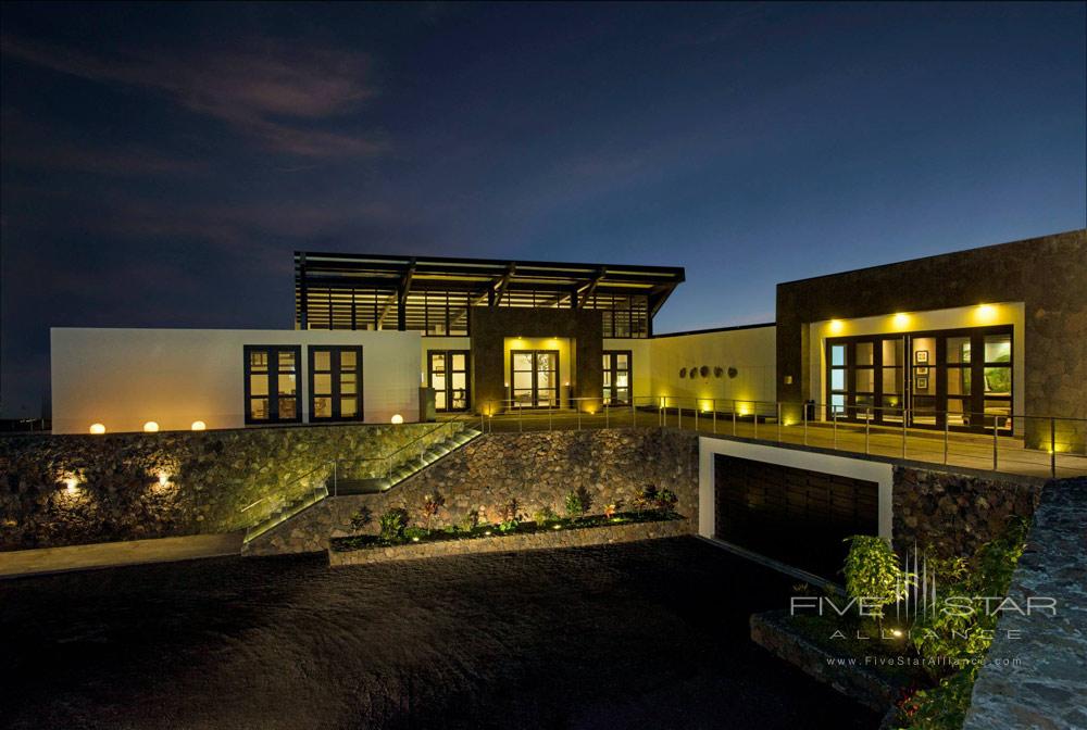 Homo SapiensExplorers Lounge exterior view at Pikaia Lodge Galapagos, Ecuador