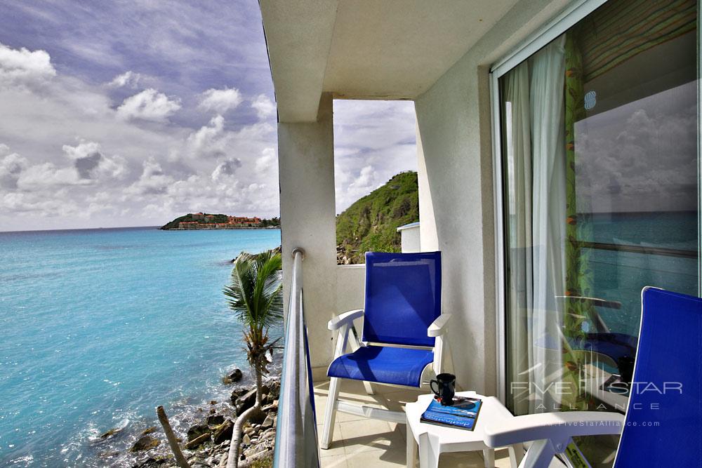 Balcony of the Miramar Suite at Sonesta Great Bay Beach Resort, Philipsburg, Sint Maarten