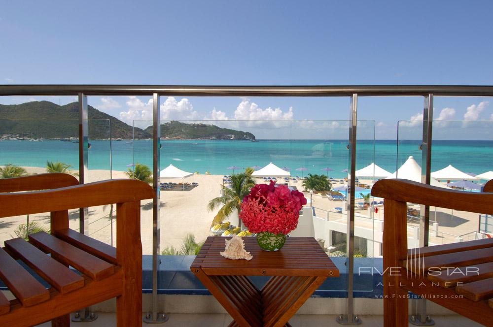 Patio with a Lovely View of the Mountains at Sonesta Great Bay Beach Resort, Philipsburg, Sint Maarten
