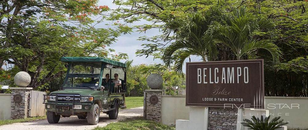 Exterior and Sign at Belcampo Lodge Belize