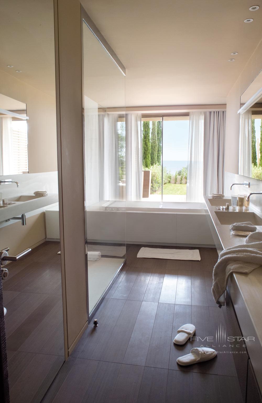 Junior Suite Bath at La Reserve Ramatuelle, France