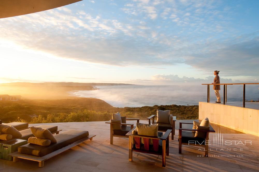 Terrace at Southern Ocean Lodge Kangaroo Island, Australia