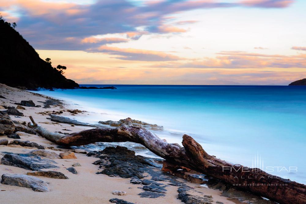 Beach at Dusk at Sheraton Tokoriki Island Resort and Spa