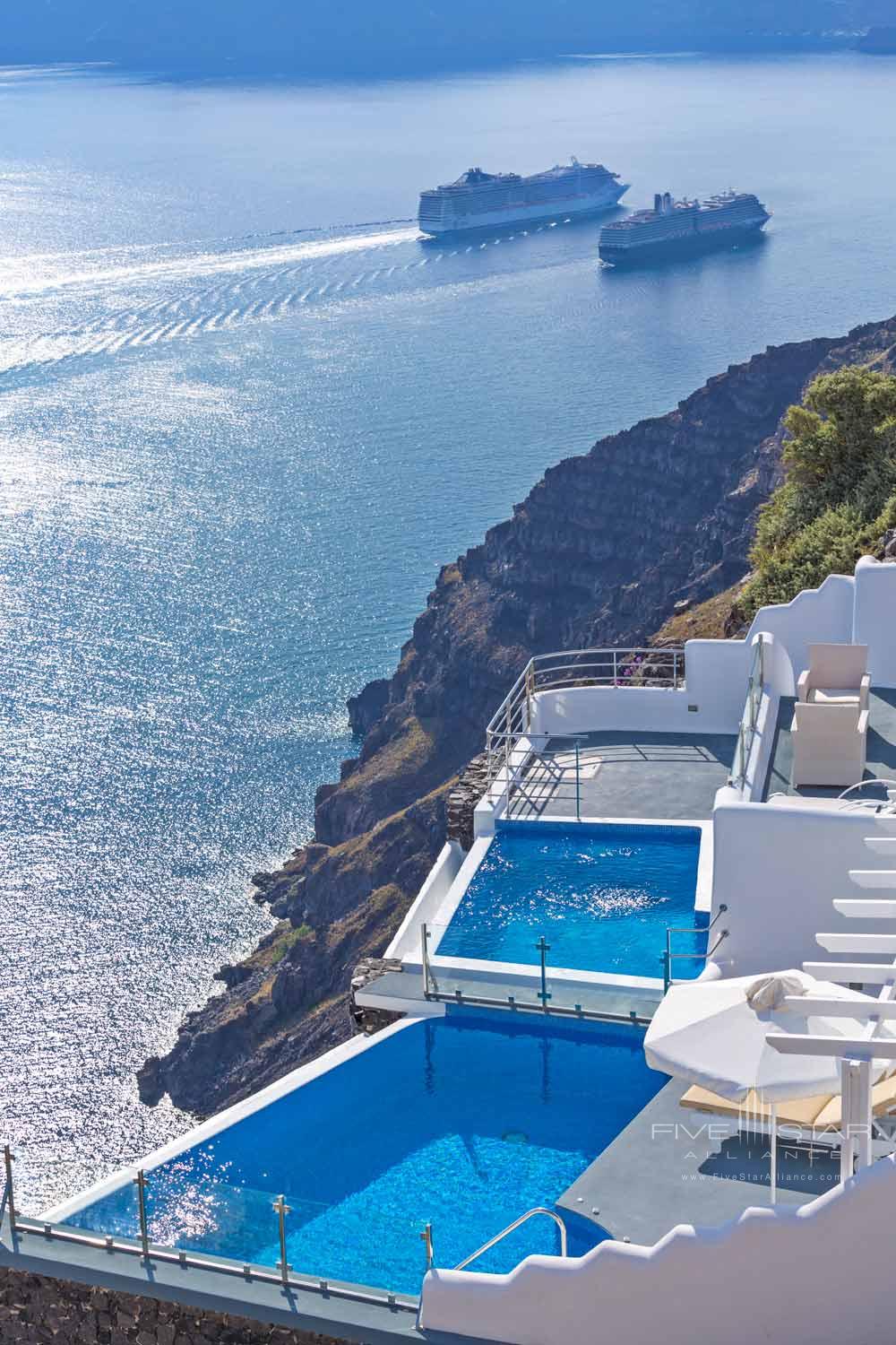 View of Plunge Pool Suites and Terraces at Pegasus Suites and Spa, Santorini