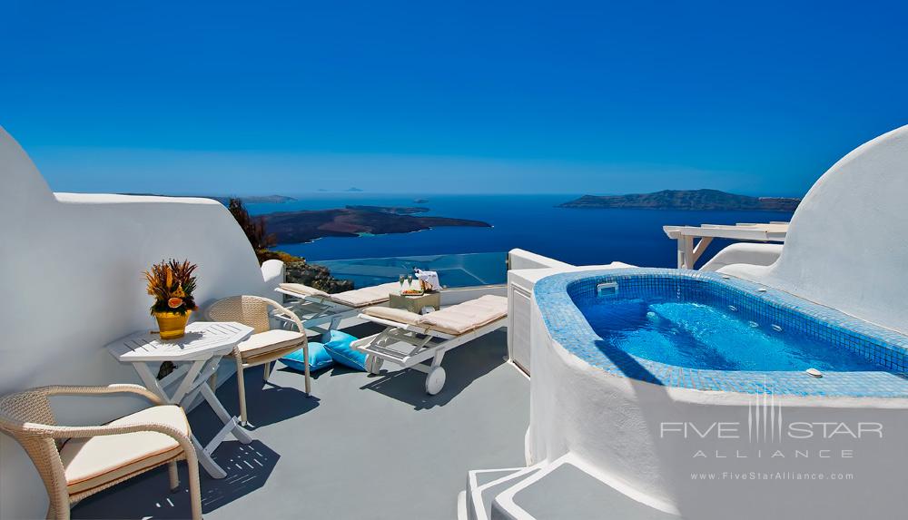Honeymoon Jacuzzi Suite Private Terrace at Pegasus Suites and Spa, Santorini