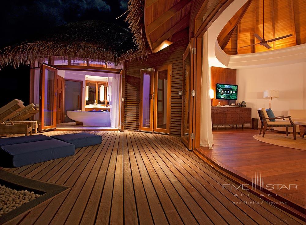 Constance Halaveli Maldives Water Villa Terrace.