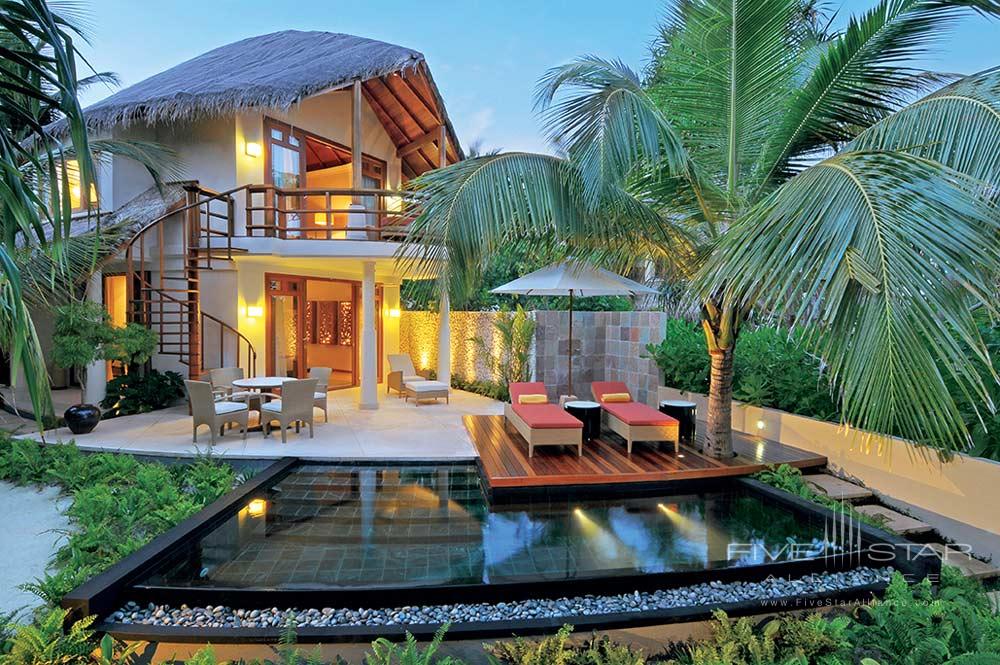 Constance Halaveli Maldives Double Storey Beach Villa Exterior.