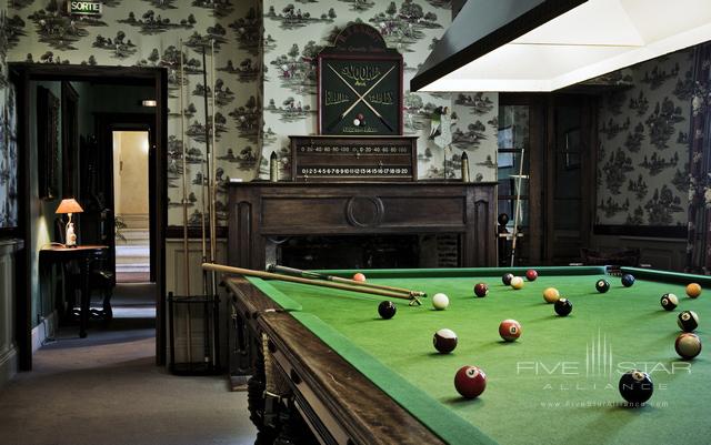 Billiard Room at Chateau des Vigiers, Monestier-Dordogne, France