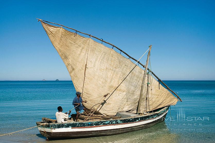 Constance Lodge Tsarabanjina Beach And Fishing Boat.