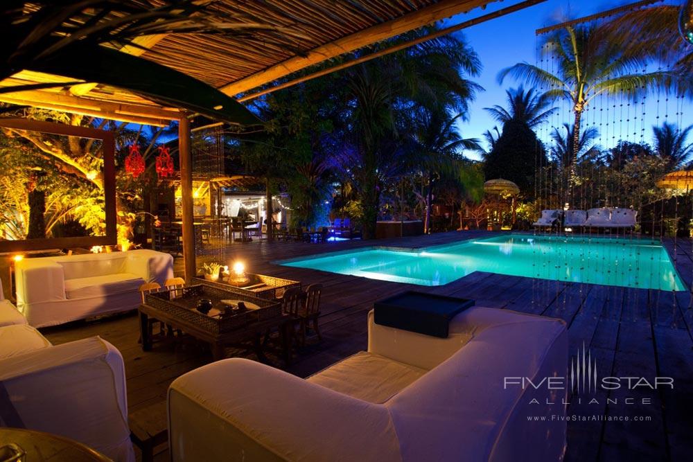 Lounge by the Pool at Casas da Vila Trancoso, Brazil