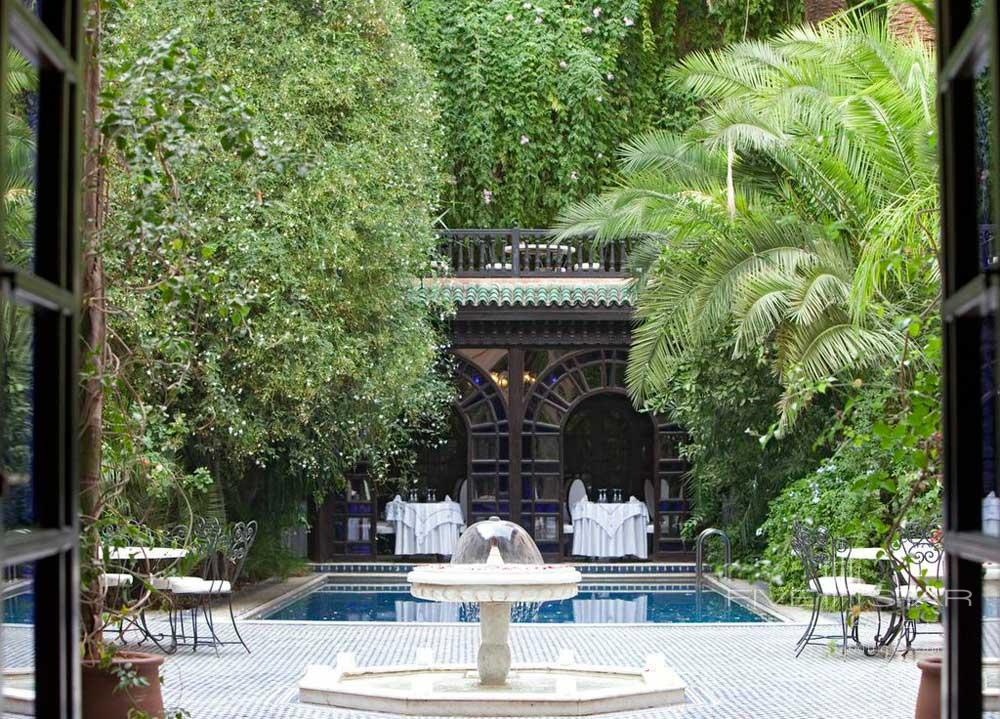 Fountain at Palais Sheherazade and Spa in Fez, Morocco