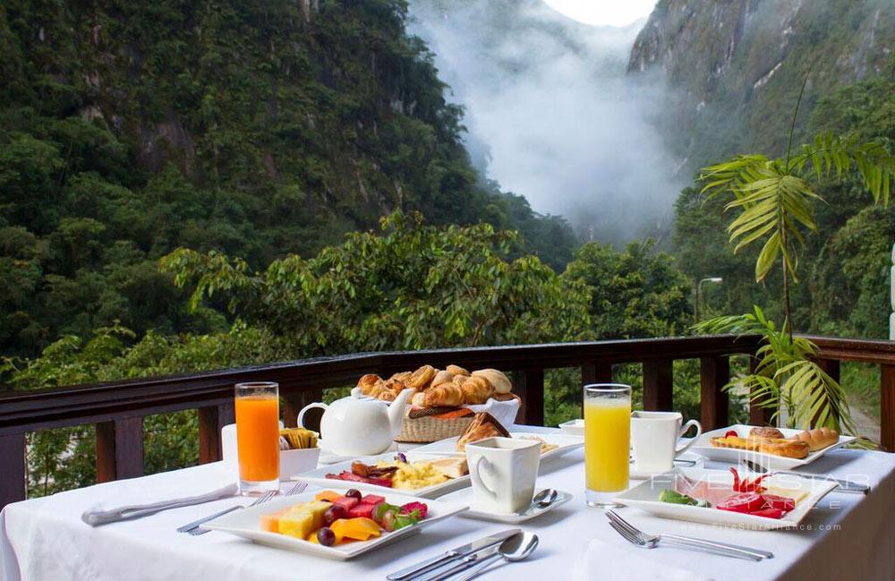 Qunuq Restaurant Terrace at Sumaq Machu Picchu Hote, lMachu Picchu, Peru