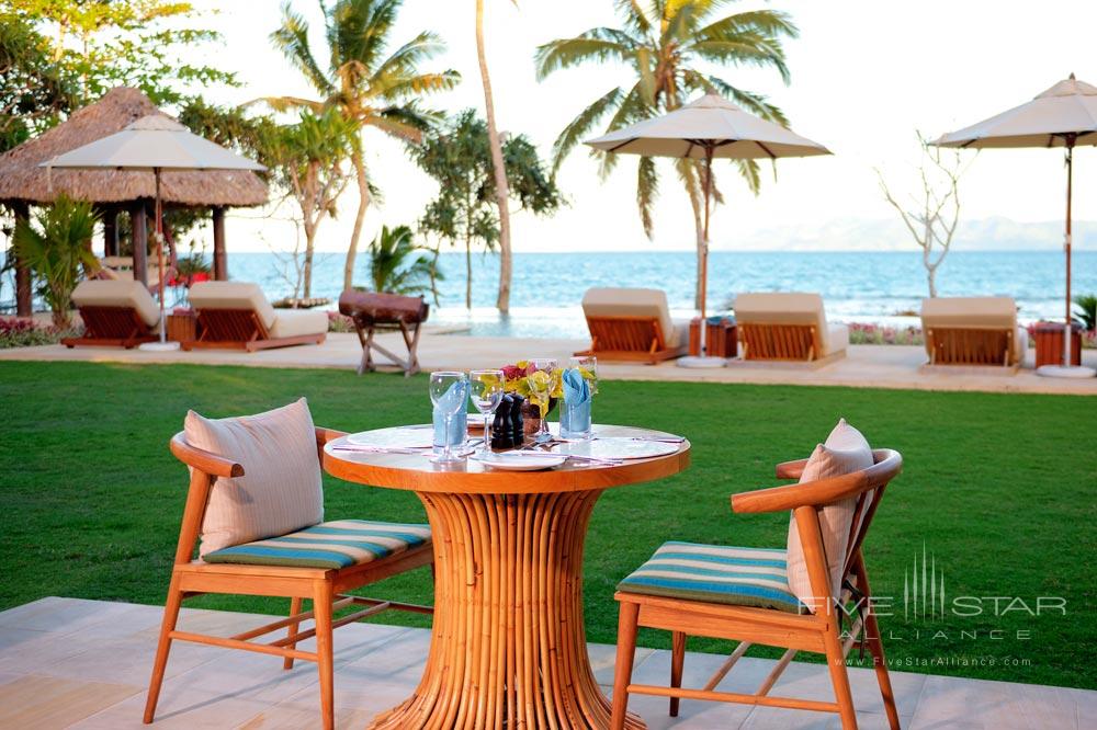 Private lounge at Nanuku Resort, Fiji Islands