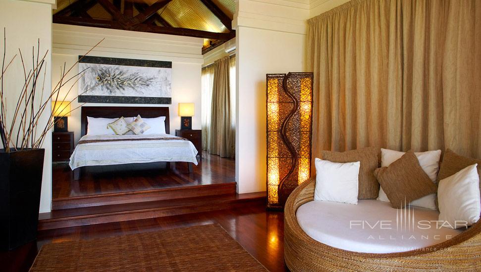 Beachfront grand villa master bedroom at Nanuku Resort, Fiji Isands