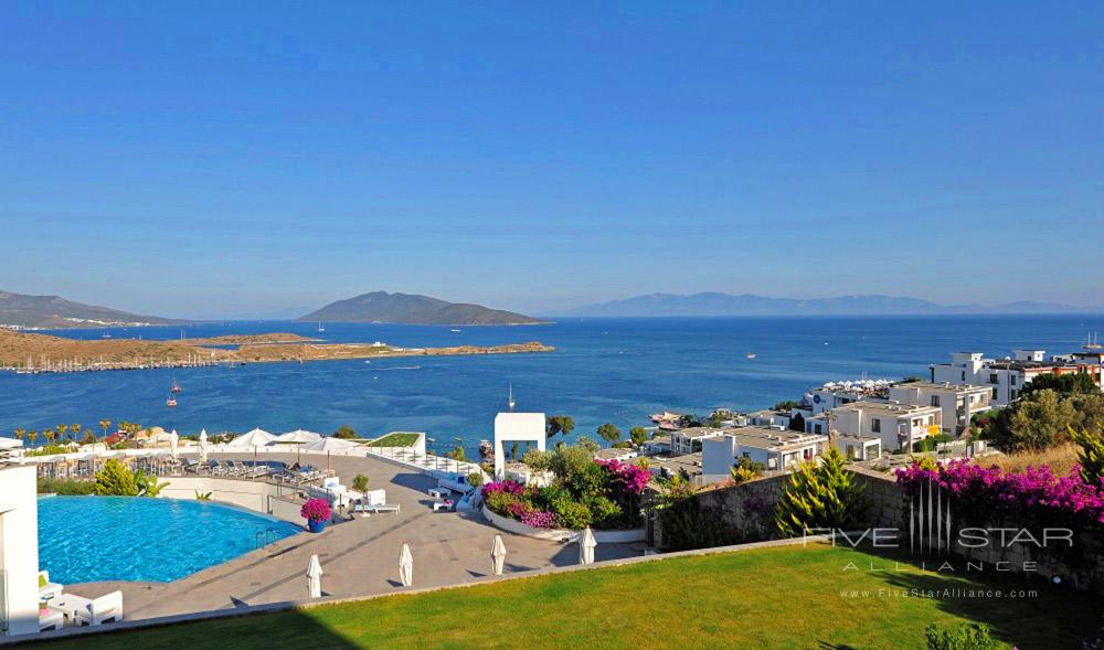 Resort view at Doria Hotel Bodrum, Turkey