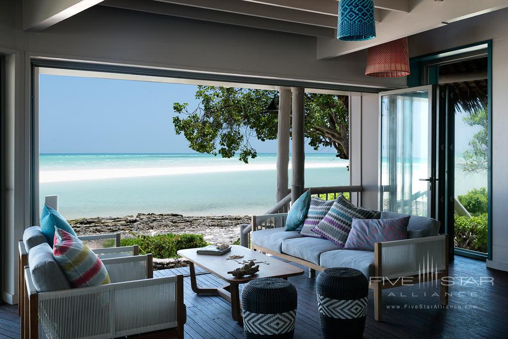 Lounge with Indian Ocean Views at Anantara Medjumbe Island Resort and Spa, Medjumbe Island, Mozambique