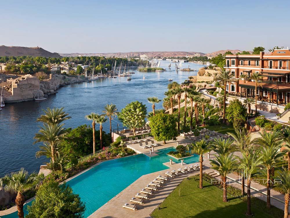 Aerial View of Sofitel Legend Old Cataract Aswan in Aswan, Egypt